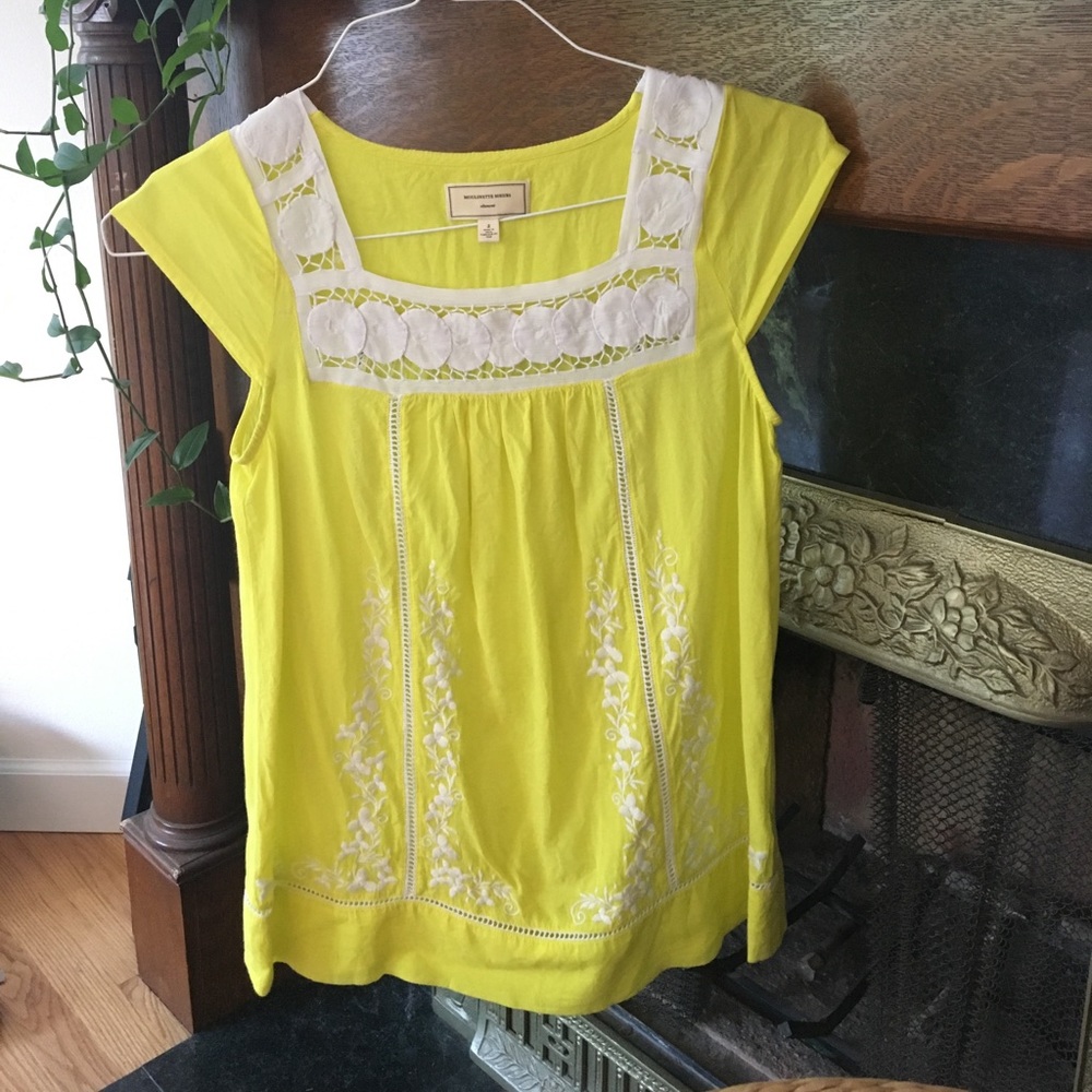 Moulinette Soeurs yellow blouse