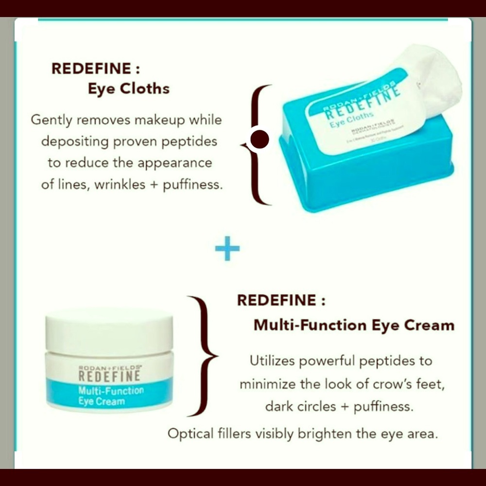 Rodan + Fields Multifunctional eye cream & cloths