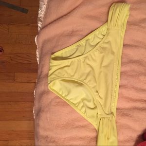 NEVER WORN Victoria's Secret Neon Yellow bottoms!!