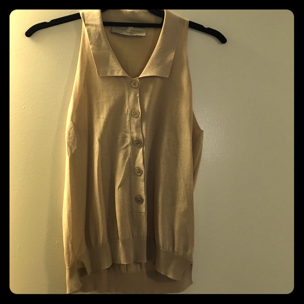 Stella McCartney cream knit tank