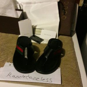 Gucci sandals/Flip Flop men size 10 euro 44 redgrn