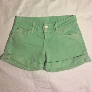 Hudson mint green shorts