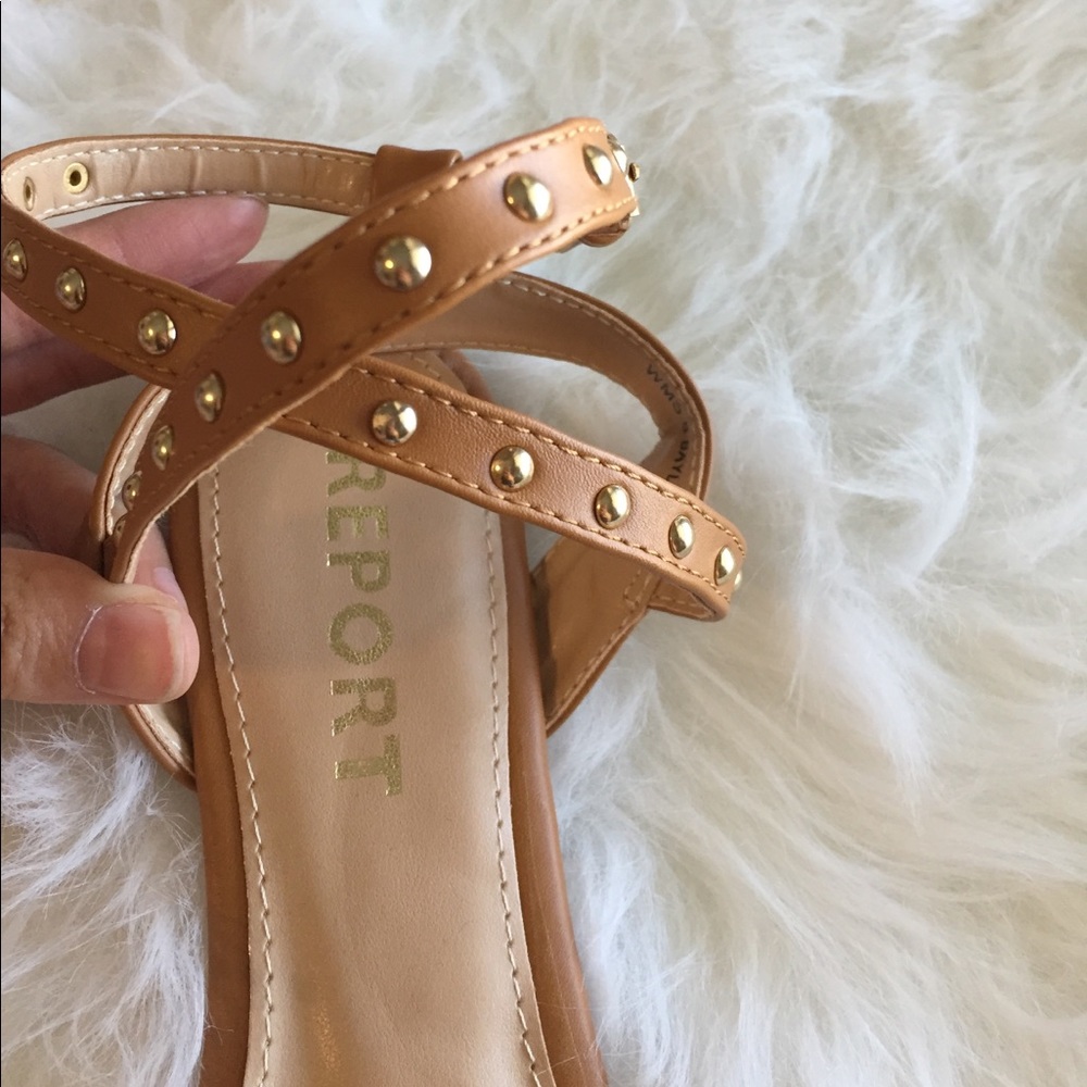 Report Footwear Baylee Studded Denim Flat - Picture 4 of 5