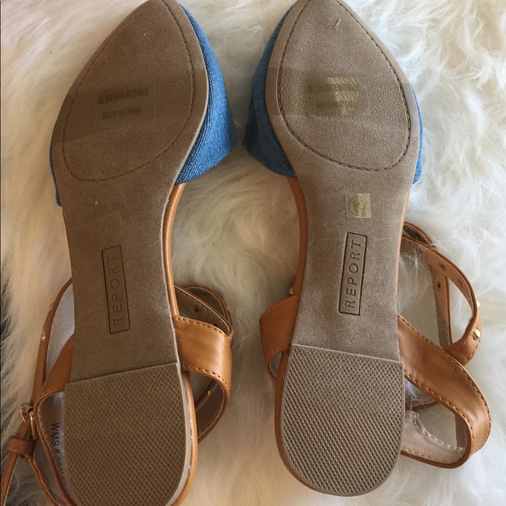Report Footwear Baylee Studded Denim Flat - Picture 5 of 5