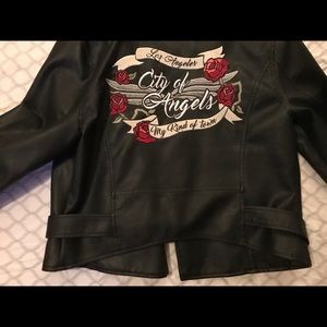 Bad azz faux leather Moto jacket