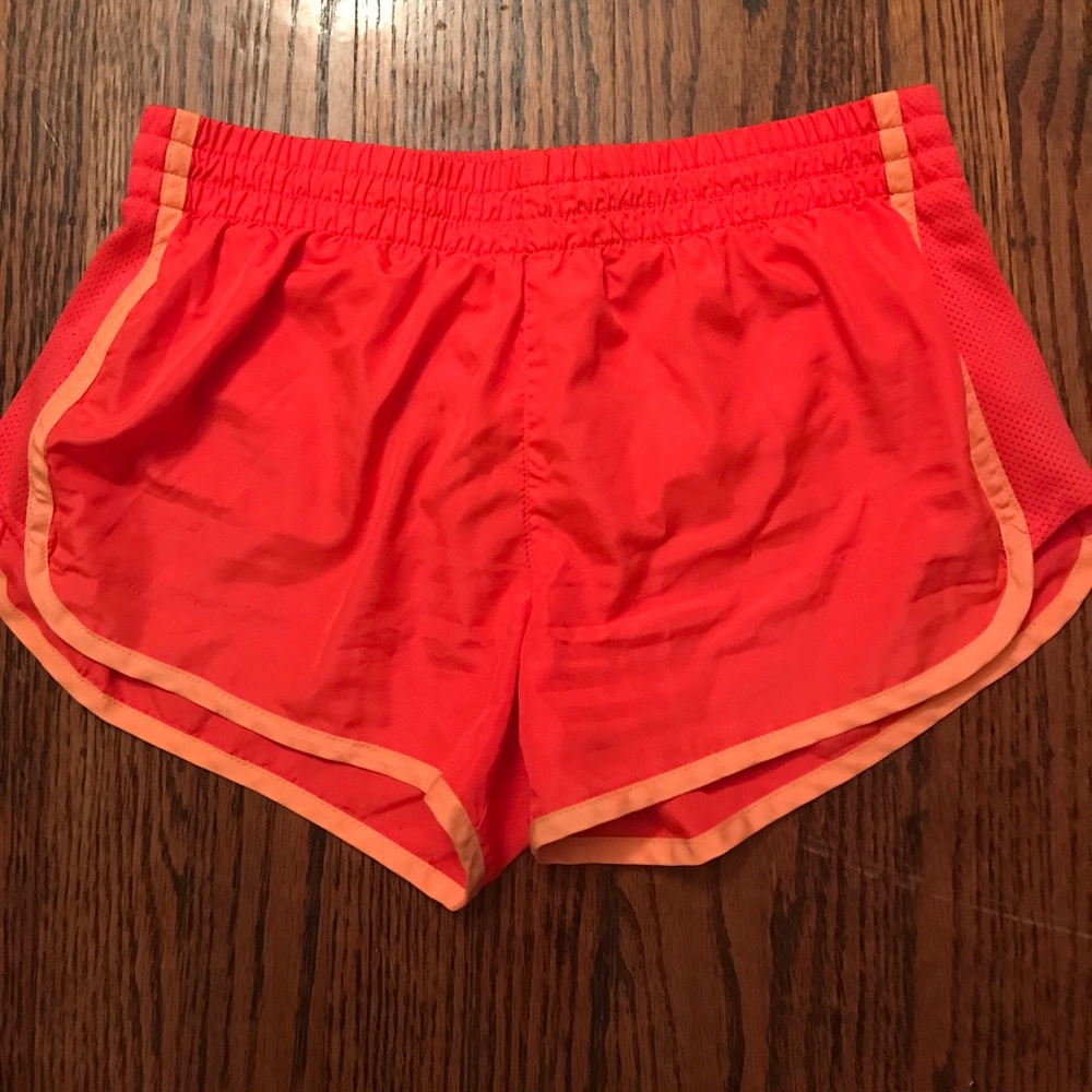 orange sport shorts