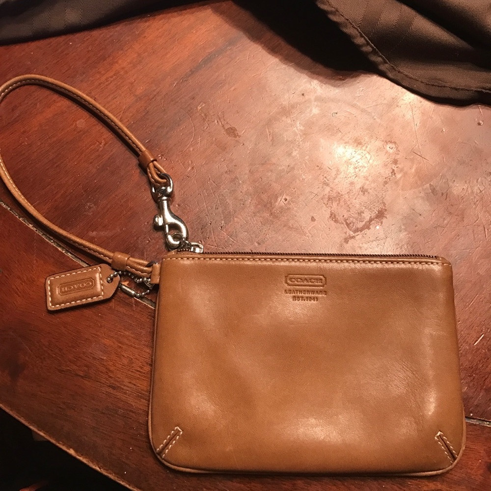 Brown Coach Wristlet