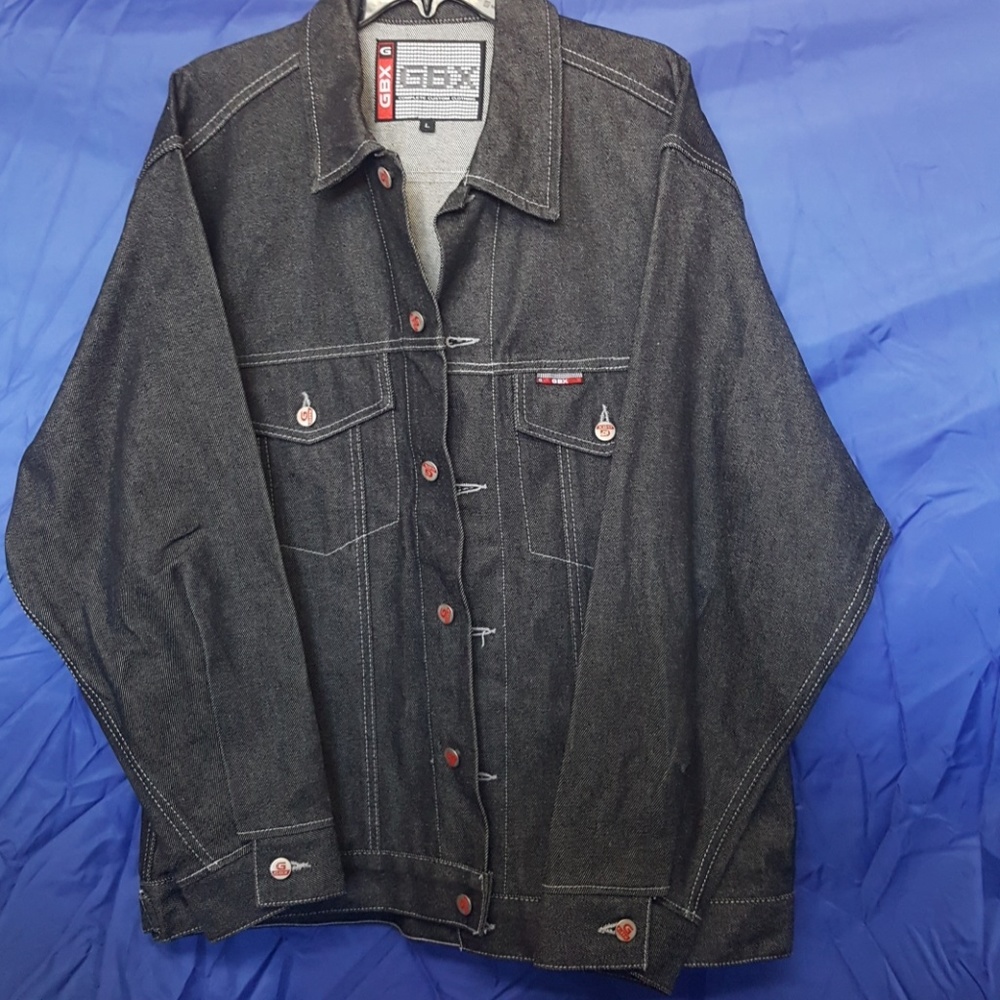 Mens L GBX Jean Jacket