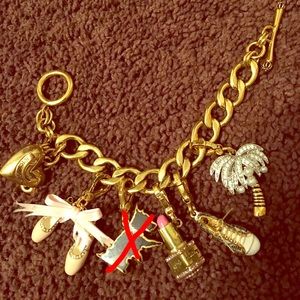 Juicy Couture toggle charm bracelet