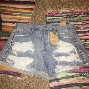 American Eagle Vintage High Rise Festival Shorts