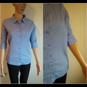 Blue Button Up