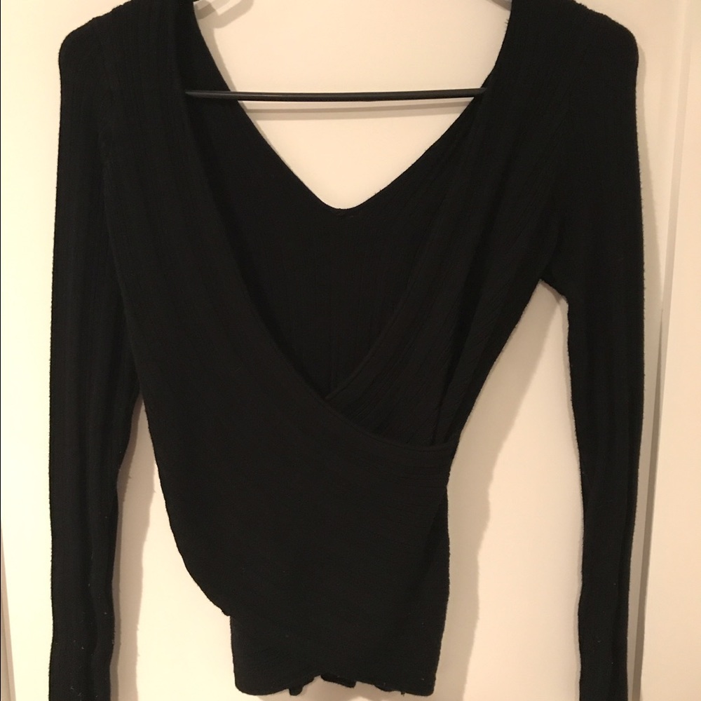Guess Black Top - CrissCross Open Back - Picture 1 of 3