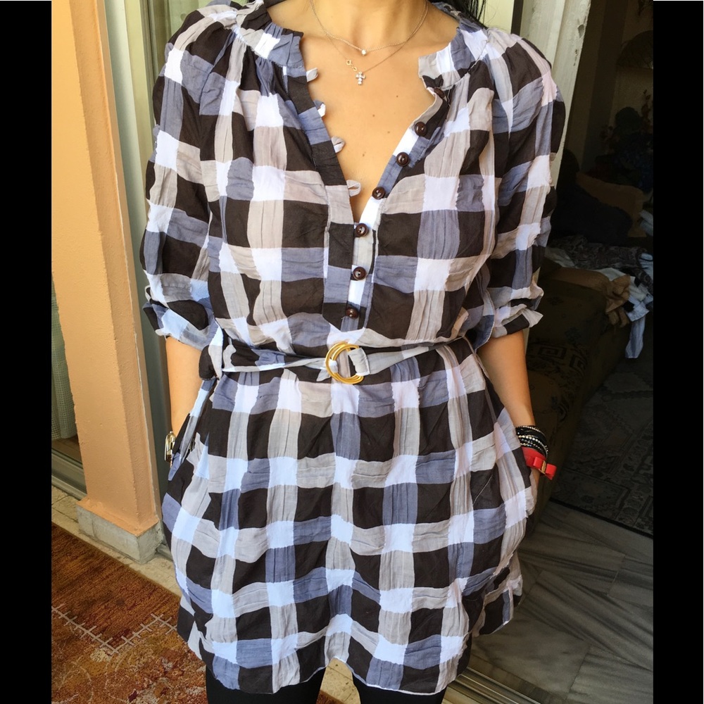 Alba Conde Checkered Shirt
