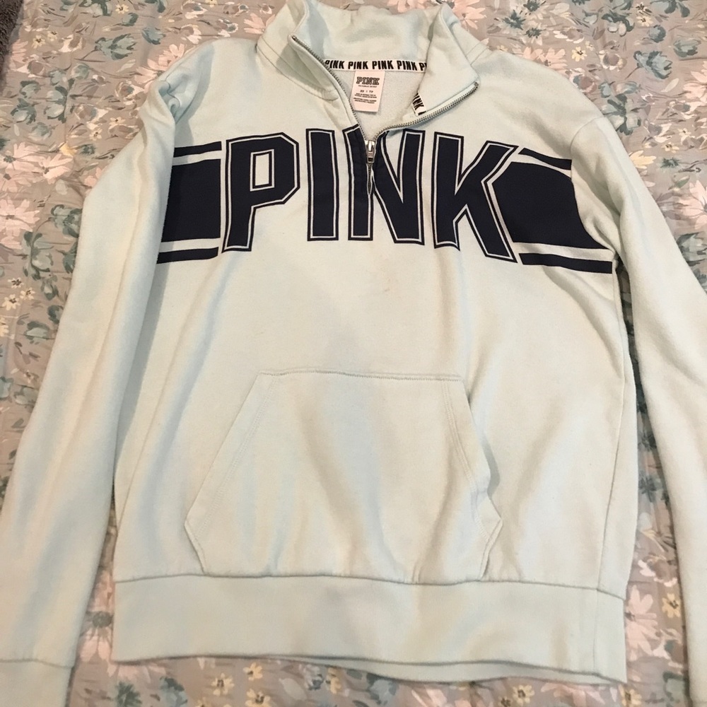 PINK quarter zip up