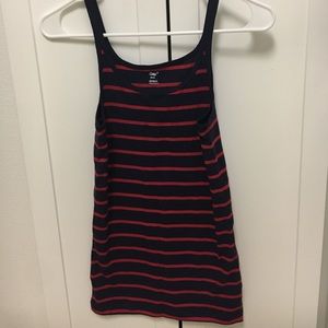 Red and Blue stretch fabric tank top!!