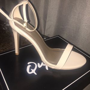 Brand New Nude patent leather sandals