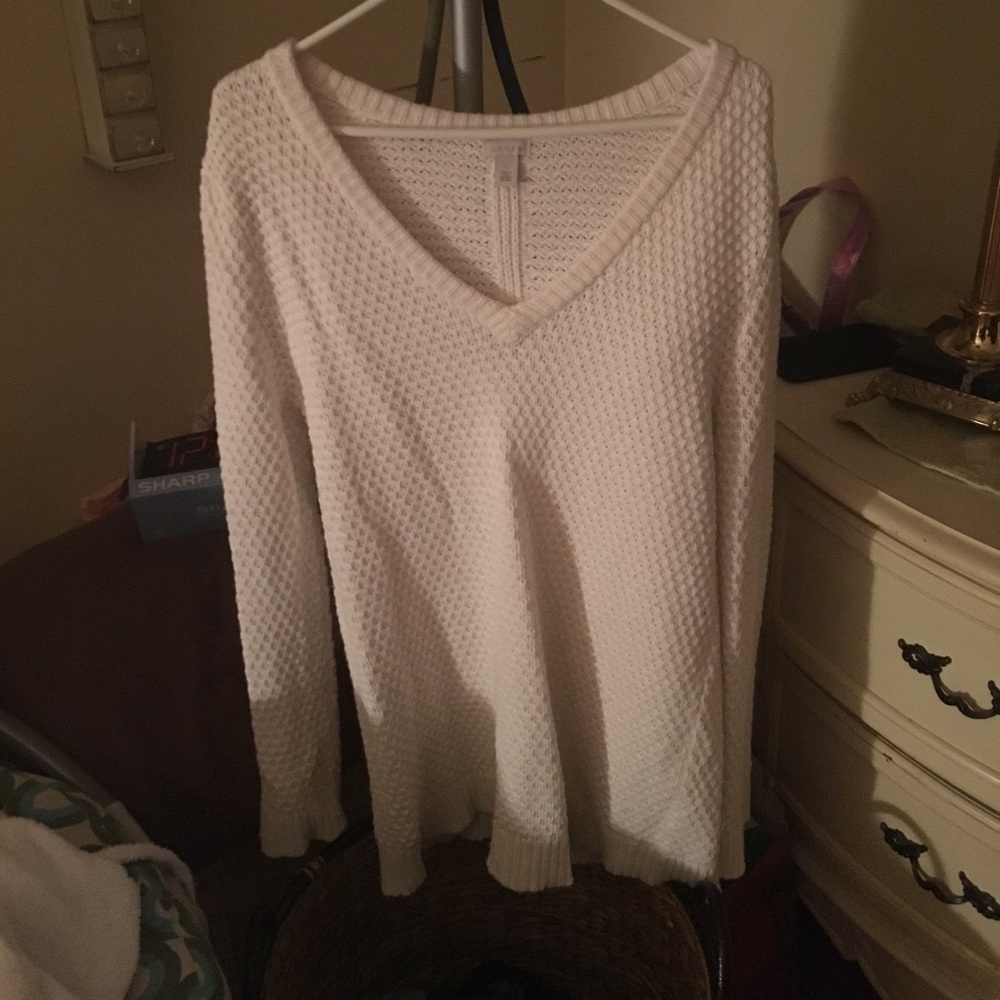 Cream hinge sweater