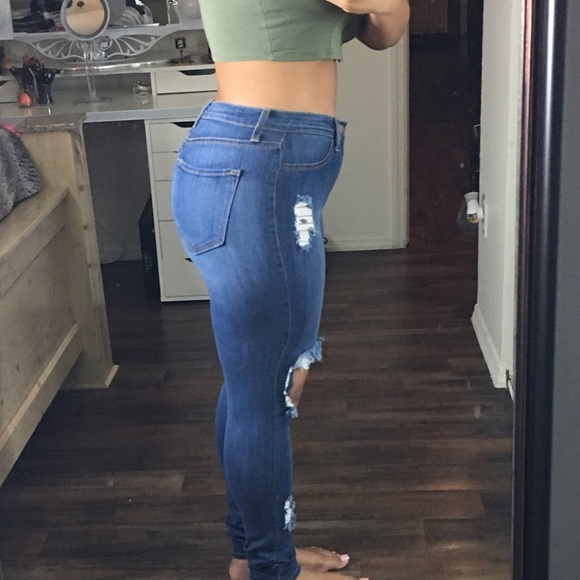 Fashion Nova Camo Jeans/Jacket - Picture 2 of 4