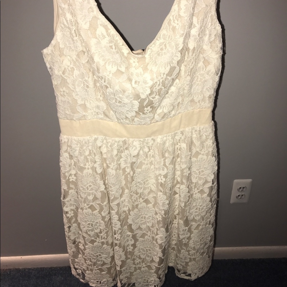 AE lace open back dress