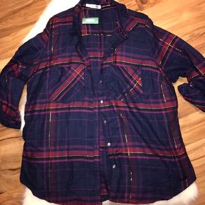 NWT Maurices plaid shirt