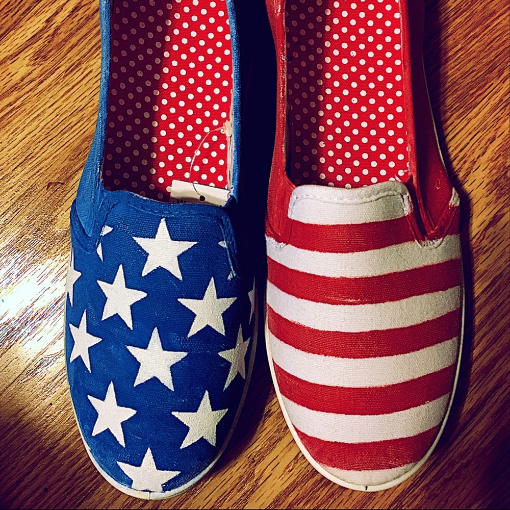 4th of July American Flag Canvas Shoes