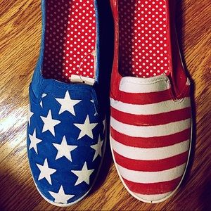 4th of July American Flag Canvas Shoes