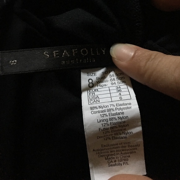 Black Seafolly Bathing Suit - Picture 8 of 8