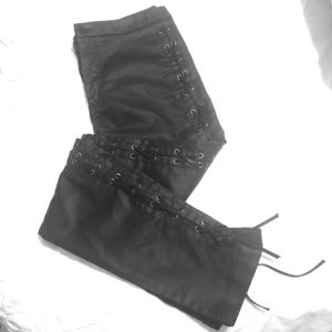 French connection side laced moto-pant