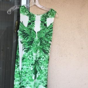 Roberto Cavalli size 2 stunner white/green dress