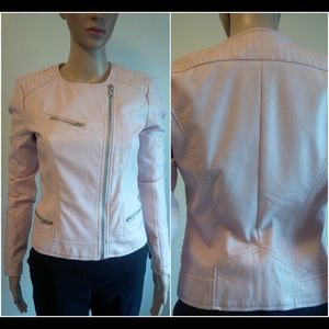 Vegan Leather Jackets Pink & B Blue