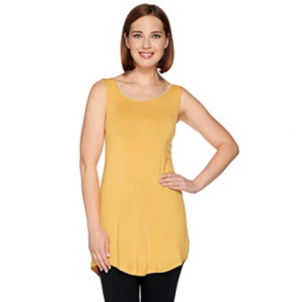 LOGO knit tank with lace trim