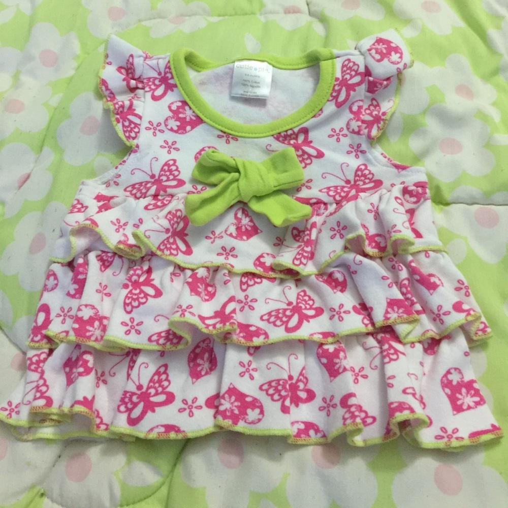 Pink and neon ruffled shirt