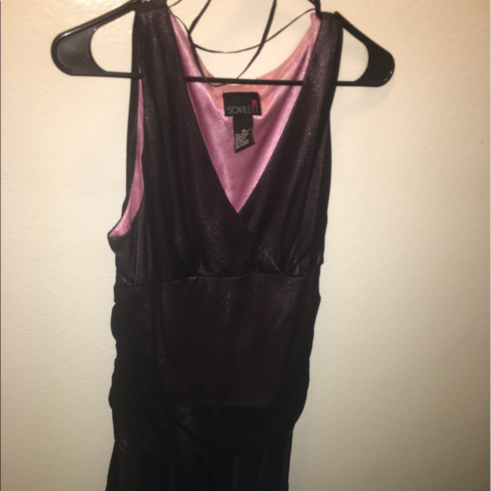 Beautiful sheer black and pink underline dress