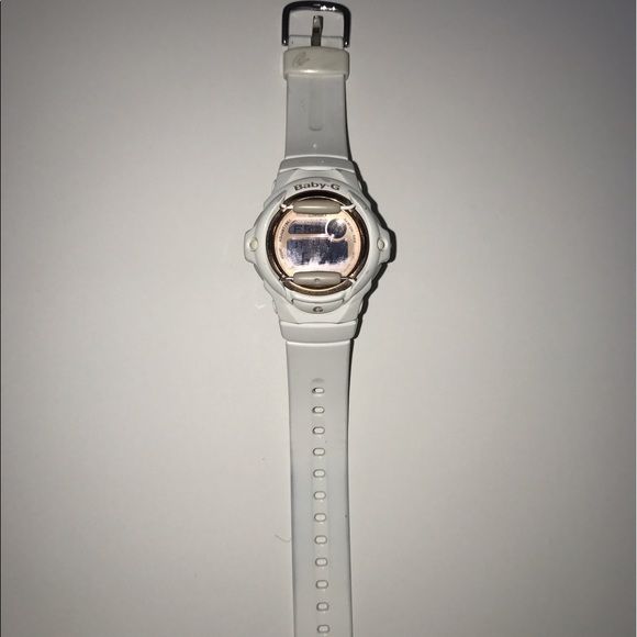 Baby-G Shock Watch: White/Rose-Gold! main image 7