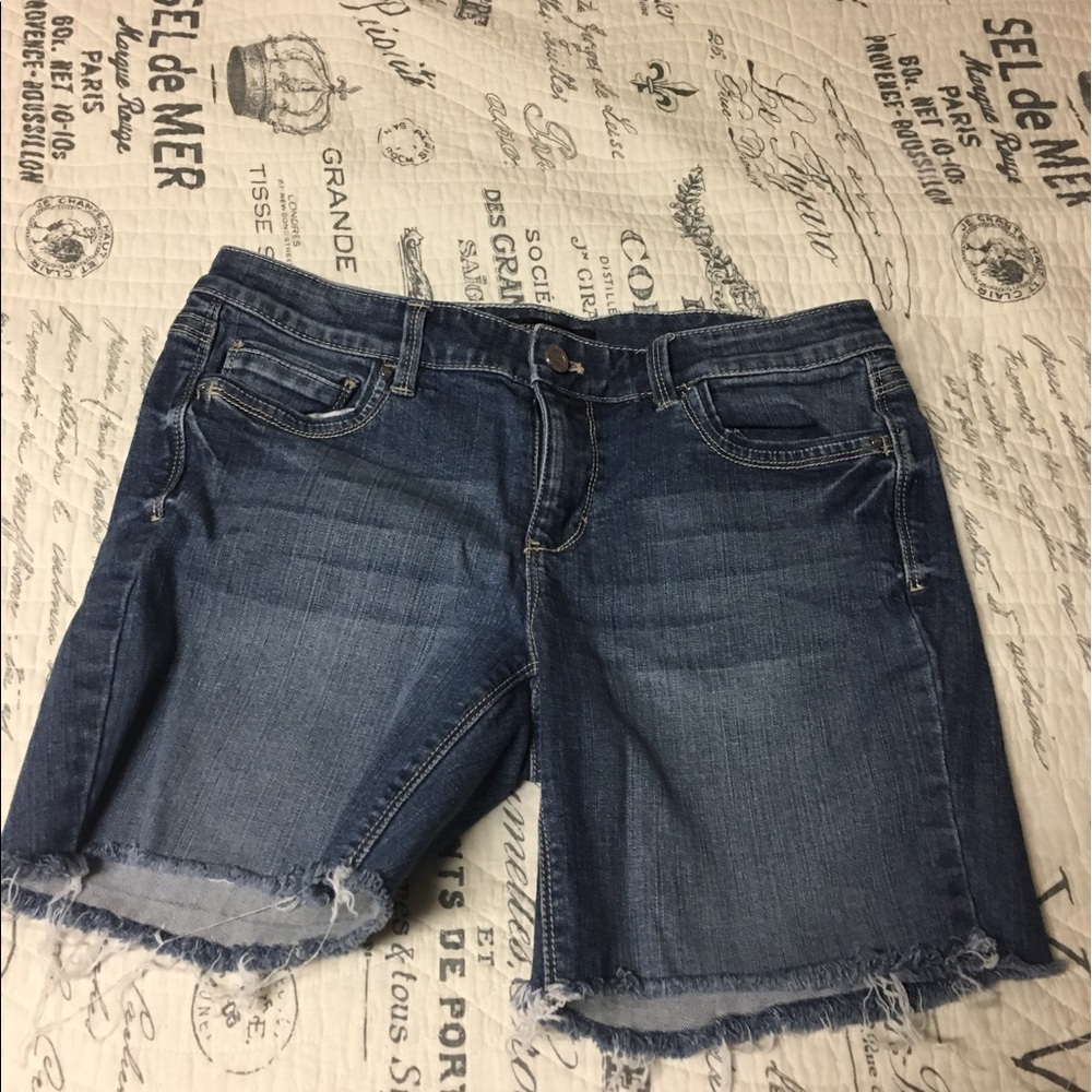 Dark wash denim