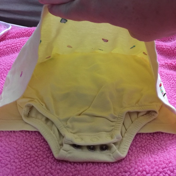 Yellow sleeveless dress with attached bodysuit - Picture 2 of 3