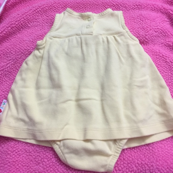 Yellow sleeveless dress with attached bodysuit - Picture 3 of 3