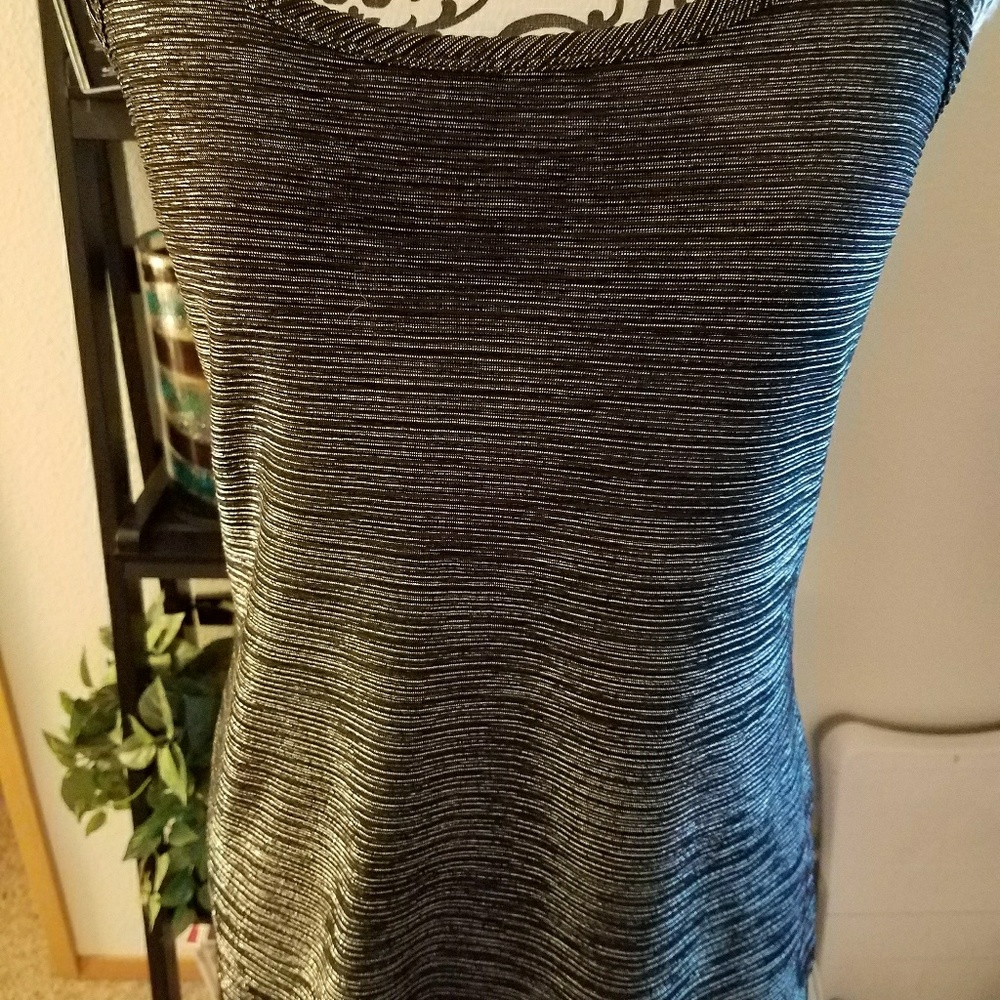 Black/silver cami