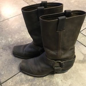 Frye women's Belted Harness boots.