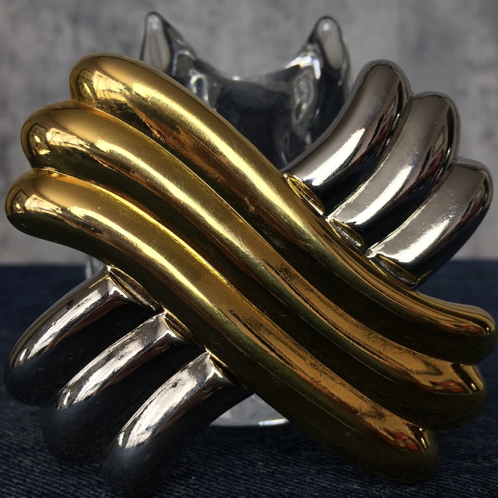 TWO TONE PALOMA SILVER & GOLD VINTAGE BELT BUCKLE! - Picture 6 of 6