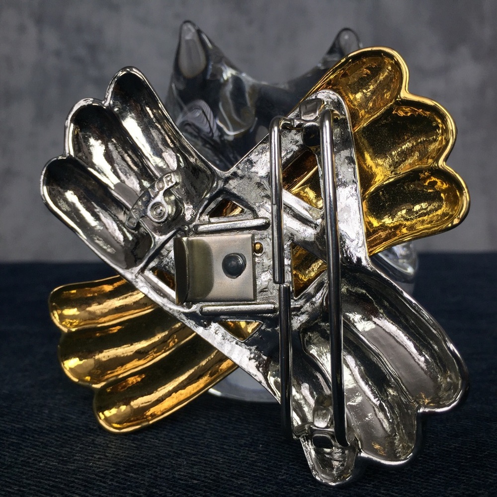 TWO TONE PALOMA SILVER & GOLD VINTAGE BELT BUCKLE! - Picture 3 of 6