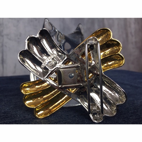 TWO TONE PALOMA SILVER & GOLD VINTAGE BELT BUCKLE! - Picture 4 of 6