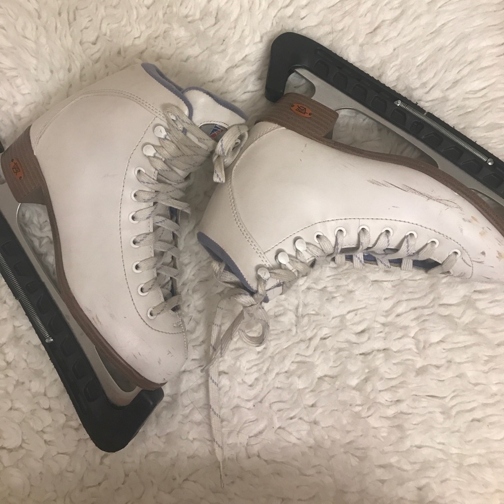 Girls figure ice skates