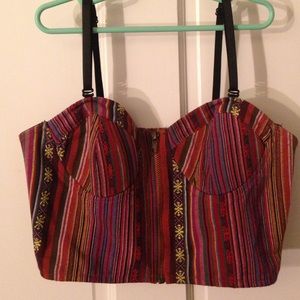 Baja Patterned Bra Top