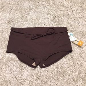 Brown Baltex Swim Bottoms Short Size 10