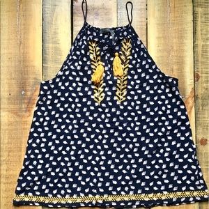 Pretty Navy Sleeveless Top