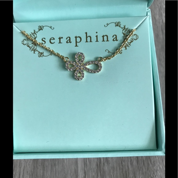 Seraphina Jewelry - Seraphina Gold Tone Sideways Cross Necklace