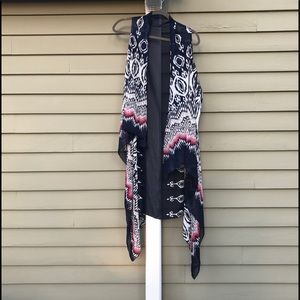 Patterned and Light Long Vest