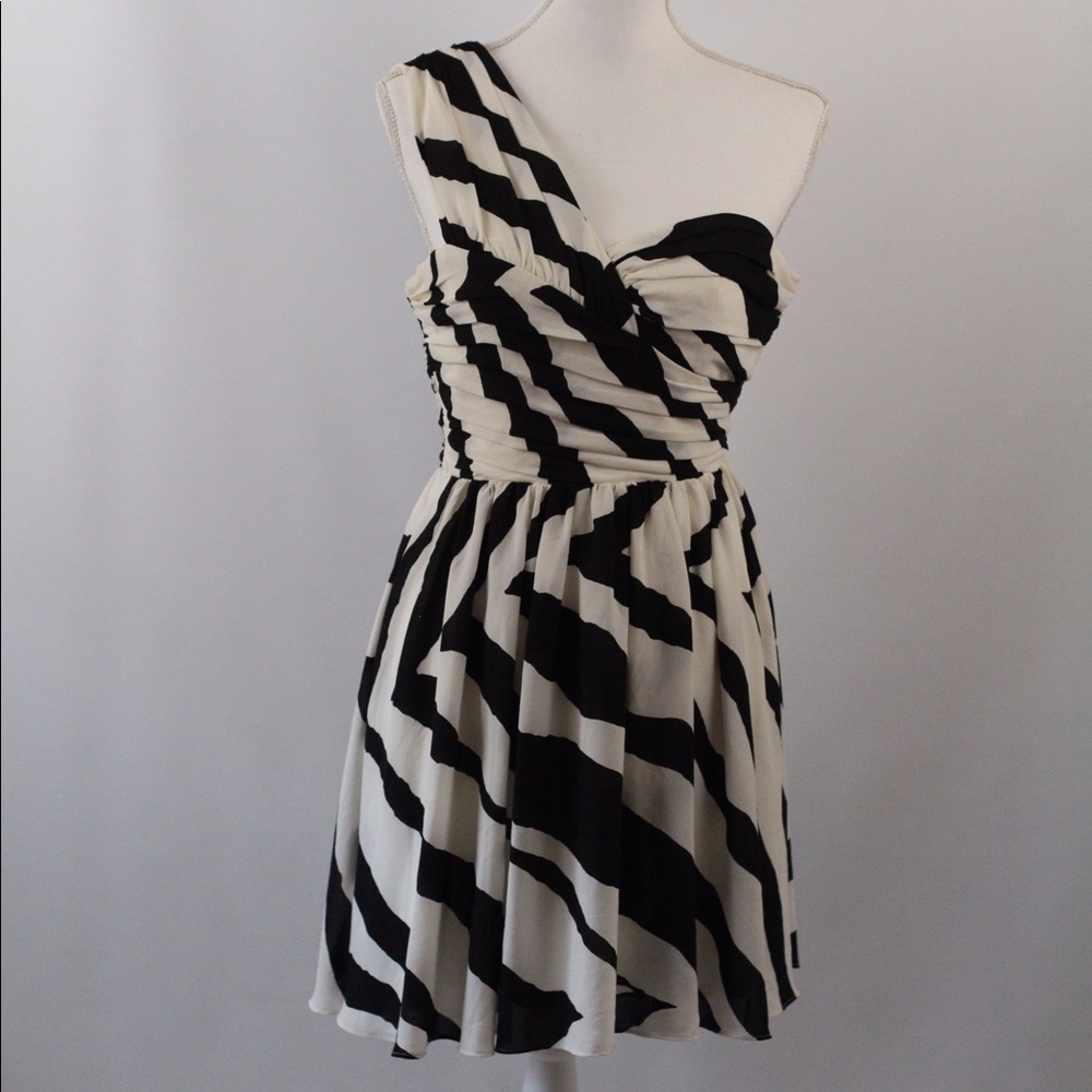 Express One Shoulder Cocktail Dress