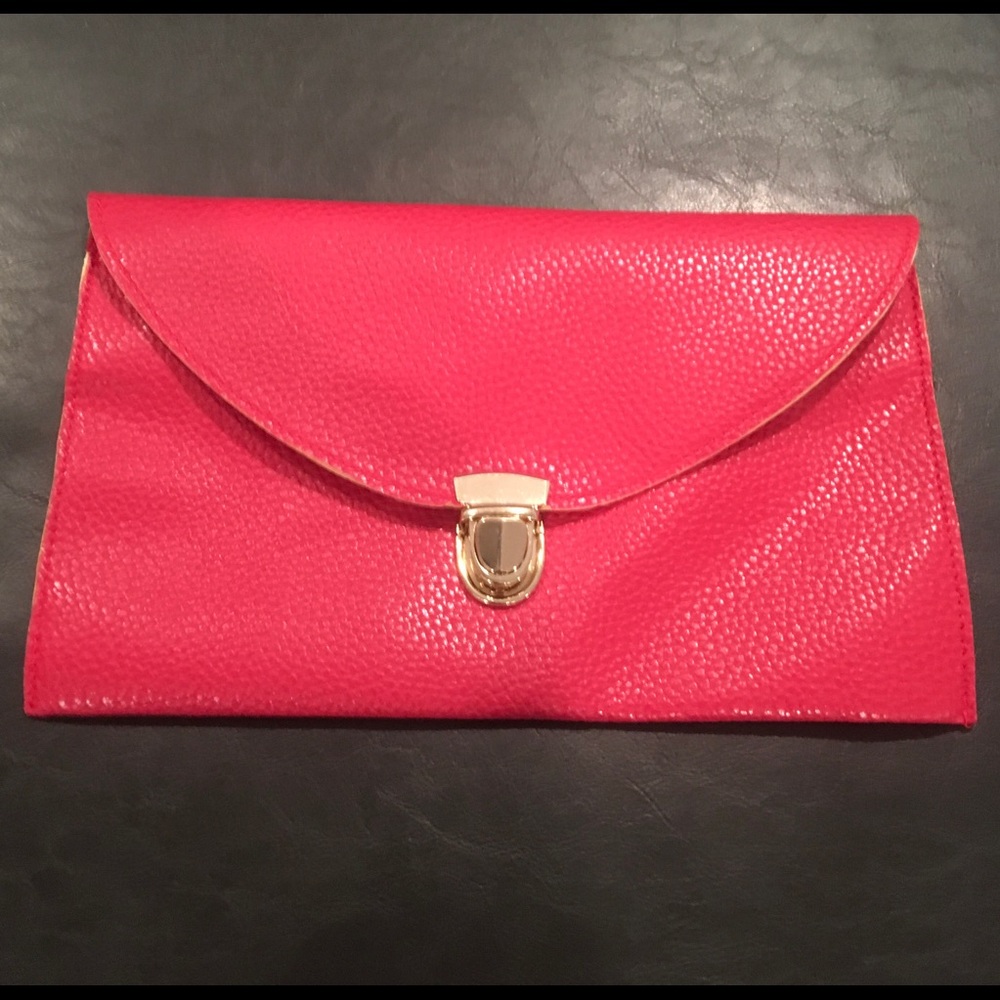 Brand New Red Envelope Clutch Purse